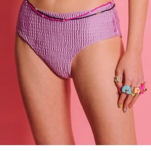Retro Inspired Jutka & Riska Women's Swimwear Bikini Bottom Size Medium Lavendar